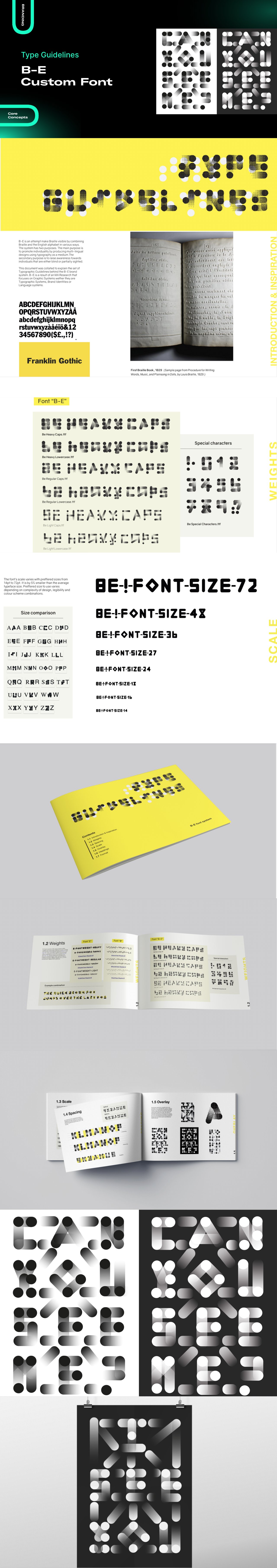 Portfolio Website font guidelines scroll